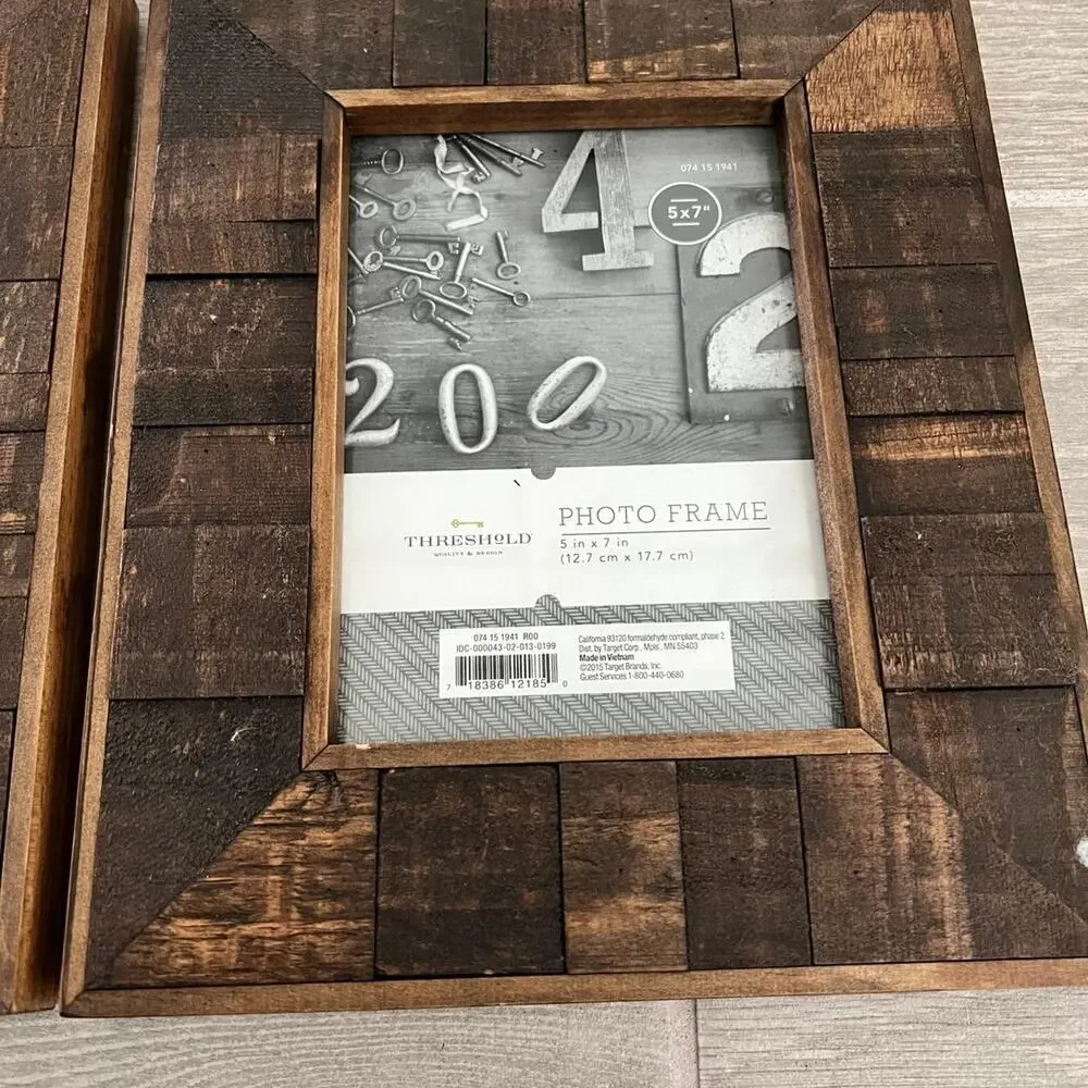 (2) Wood Picture Frames
